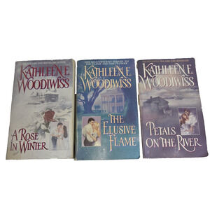 Vtg Kathleen E. Woodiwiss Book Books Lot of 3 Fantasy Romance